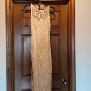 Gorgeous long ivory dress/gown